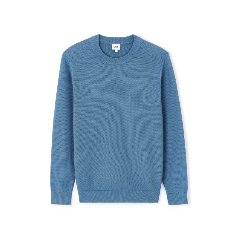 Pull col rond 100% coton