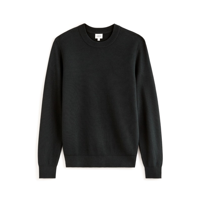 Pull col rond 100% coton